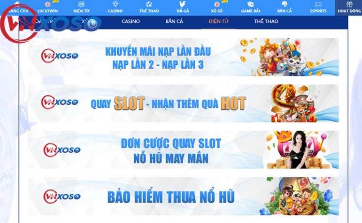Hệ thống ưu đãi dành riêng cho hạng mục điện tử tại VNxoso