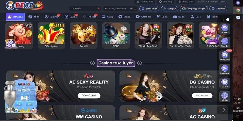 Các danh mục trò chơi nào đang làm mưa làm gió tại EE88
